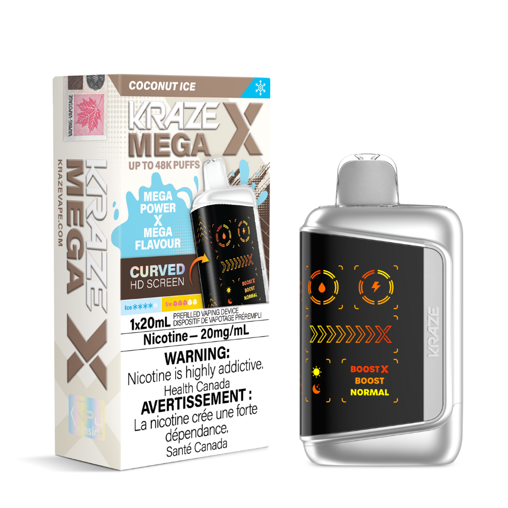 Kraze Mega X 48k Disposable Vape - Coconut Ice