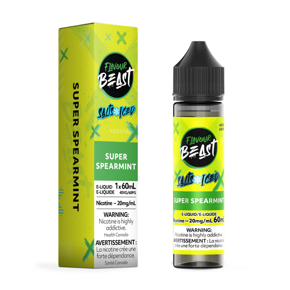 Flavour Beast Salts Vape Juice 60mL 20mg - Super Spearmint Iced