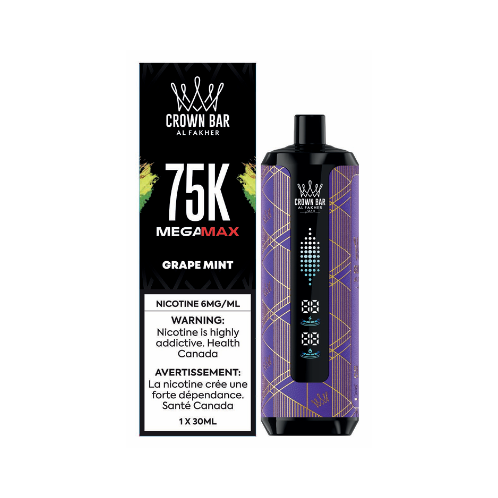 disposable vape montreal Al Fakher Crown Bar Mega Max 75k Disposable Vape