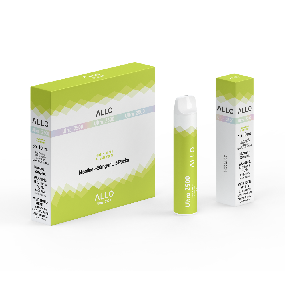 ALLO Ultra 2500 Disposable Vape - Green Apple