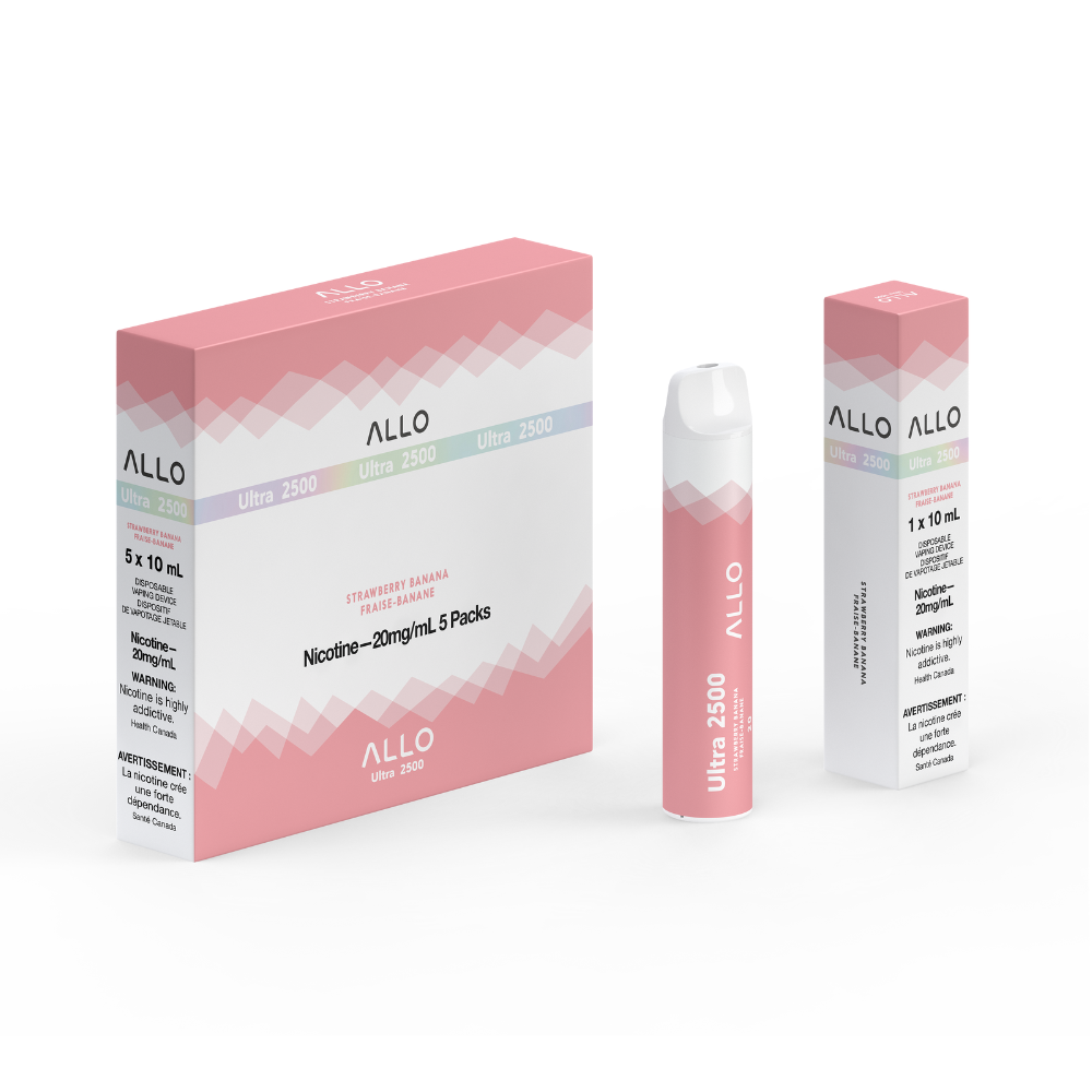 ALLO Ultra 2500 Disposable Vape - Strawberry Banana