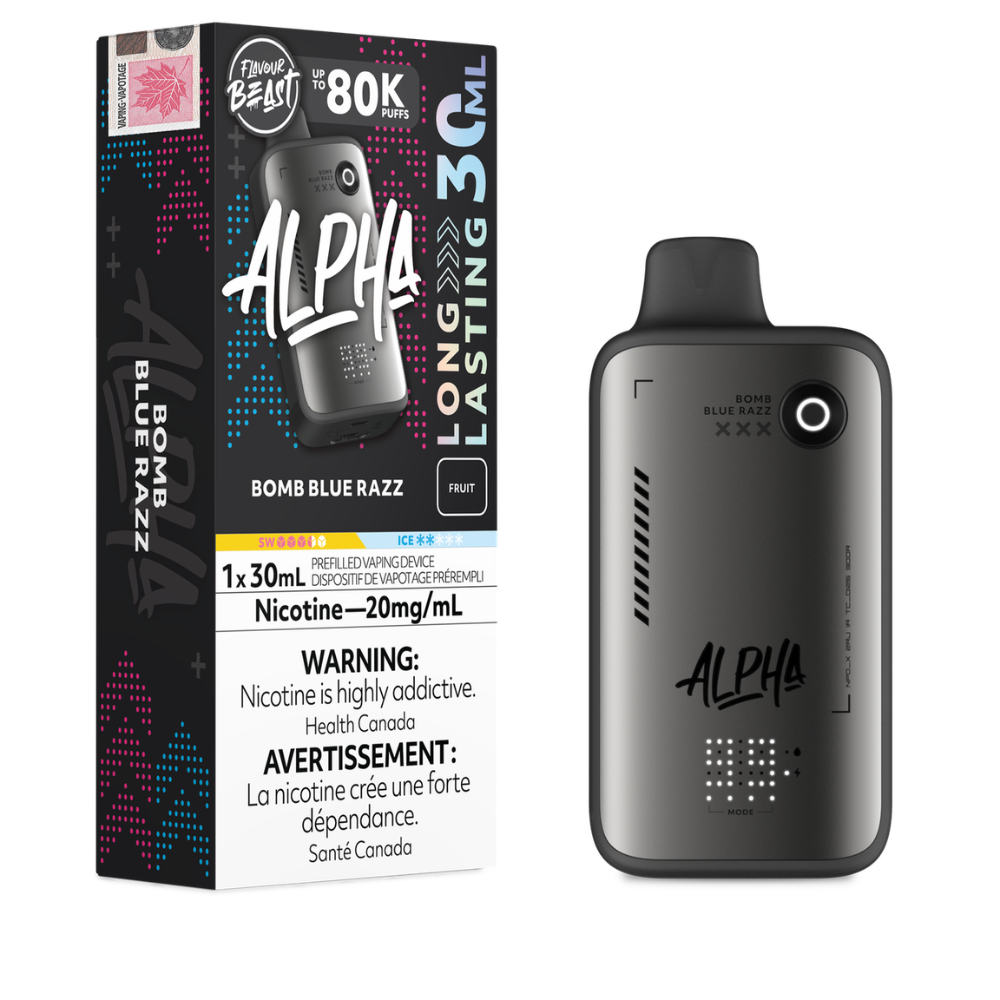 Flavour Beast Alpha Disposable Vape - 80K Puffs - Bomb Blue Razz