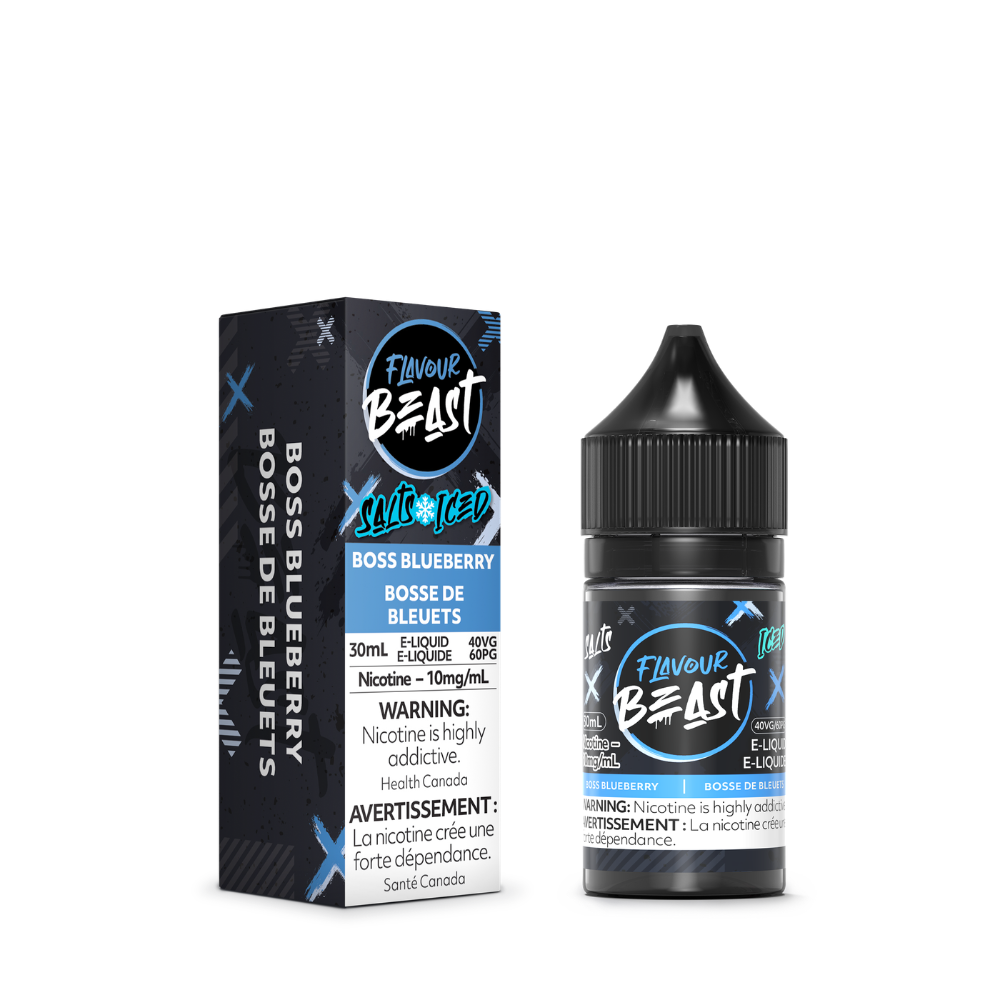 Flavour Beast Salts Boss Blueberry Iced 30mL 10 mg