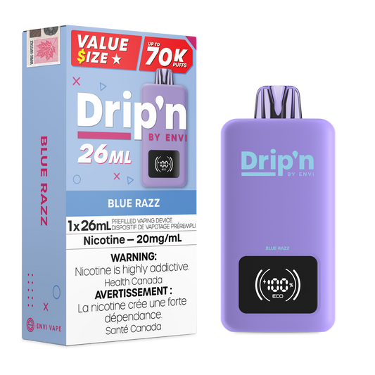 Drip'n By Envi  70k - Blue Razz