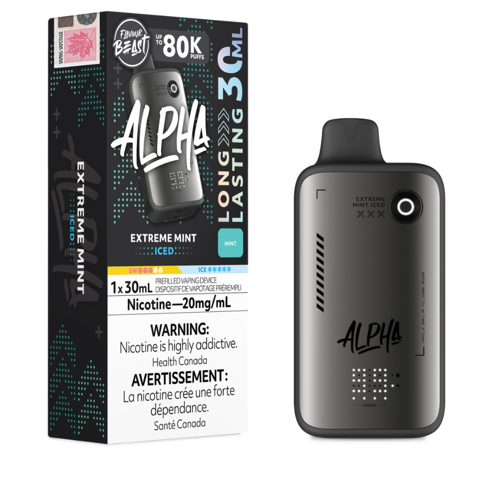 Flavour Beast Alpha Disposable Vape - 80K Puffs - Extreme Mint Iced