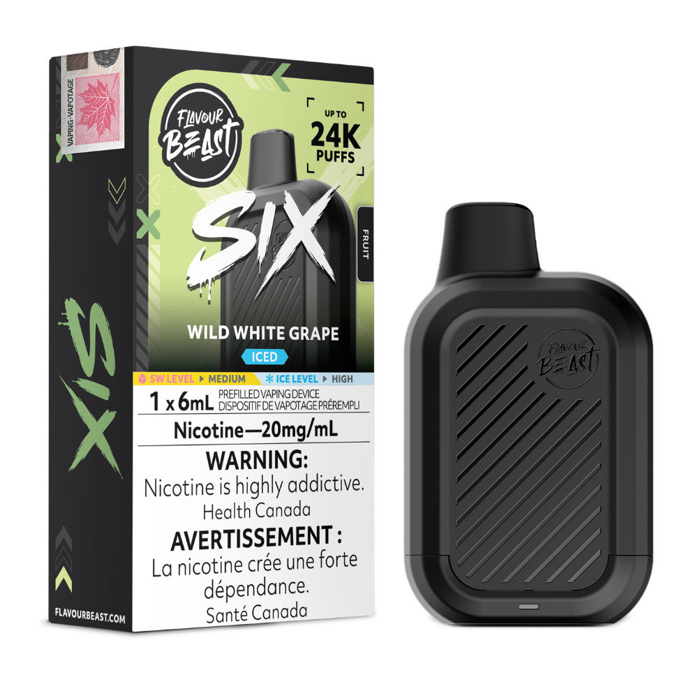 Flavour Beast Six 24k puffs 6ML Disposable Vape