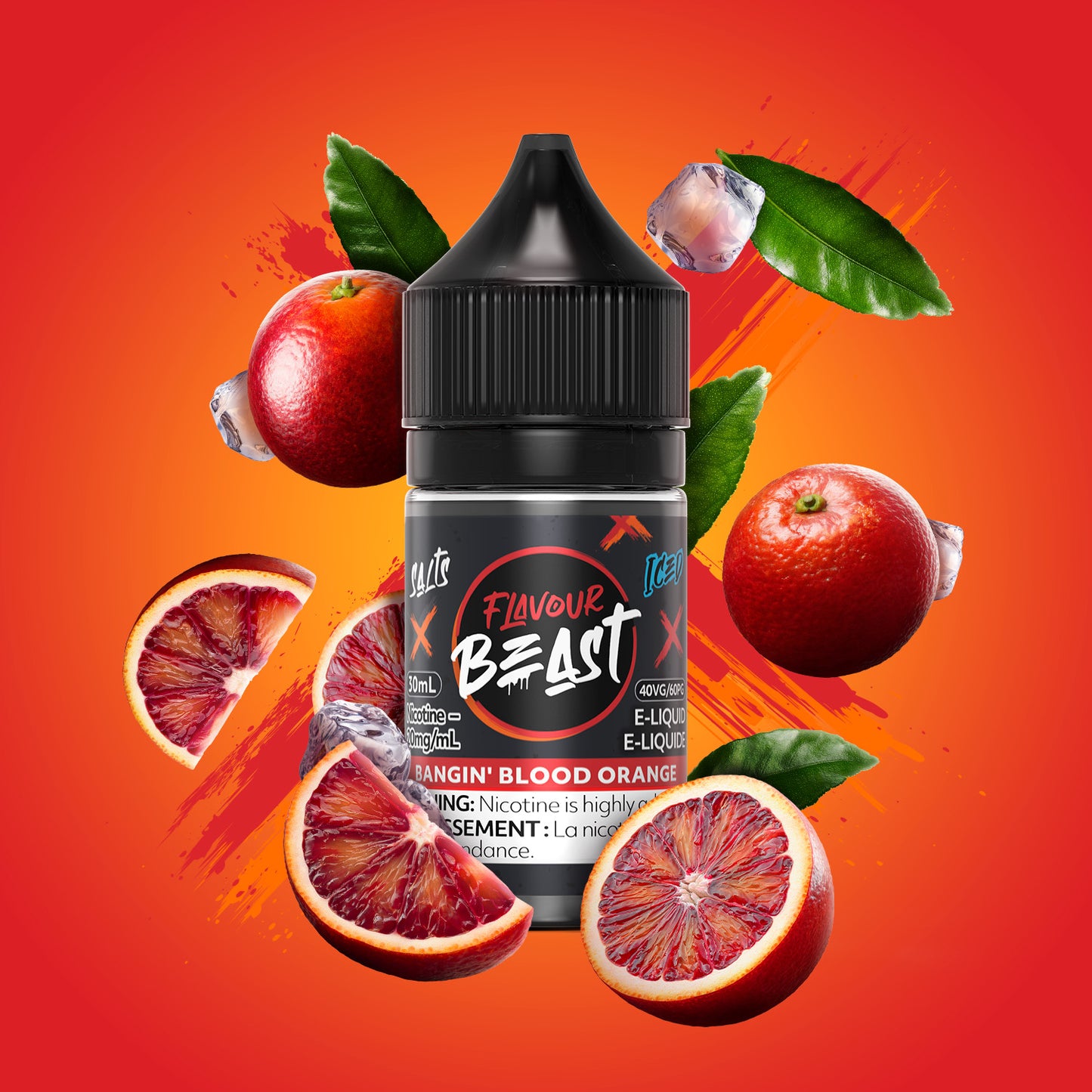 Flavour Beast Salts Iced Bangin' Blood Orange 30mL 20mg