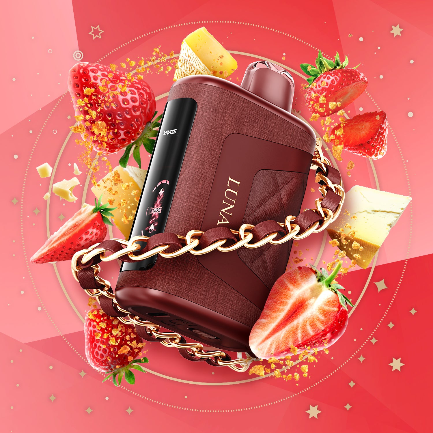 Kraze Luna 42K Puffs – Strawberry Cheese Delight