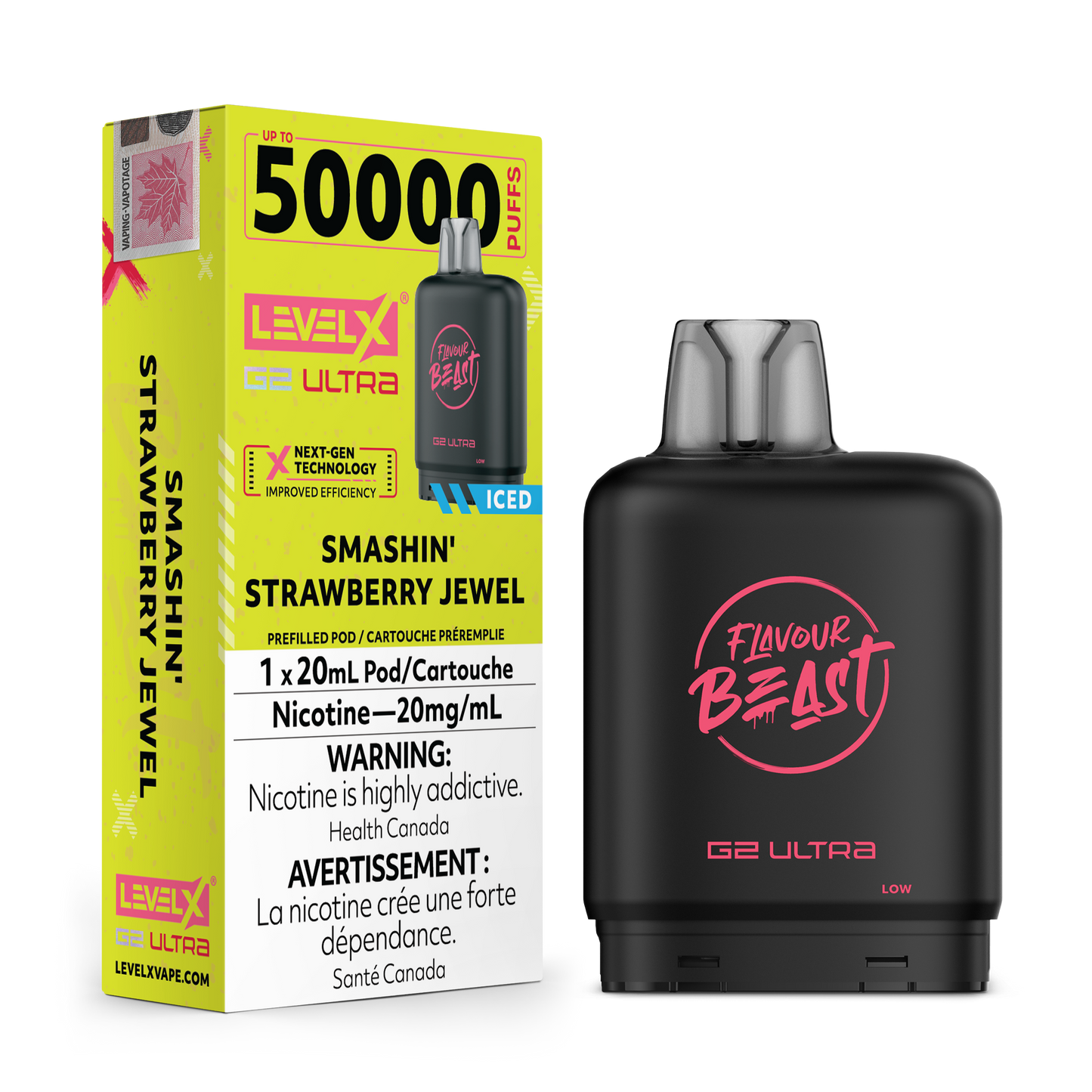 Flavour Beast Level X G2 Ultra - Smashin' Strawberry Jewel