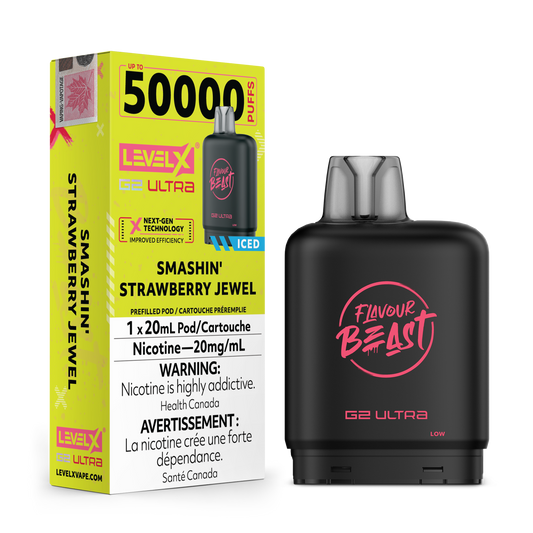 Flavour Beast Level X G2 Ultra - Smashin' Strawberry Jewel