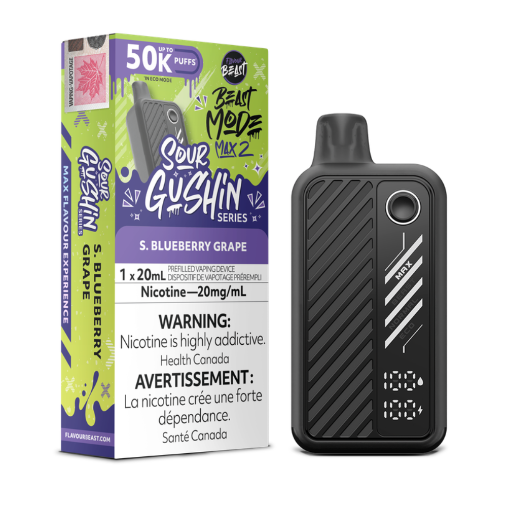Flavour Beast - Beast Mode Max 2 Sour Gushin Series Disposable Vape - 20mL - 20mg