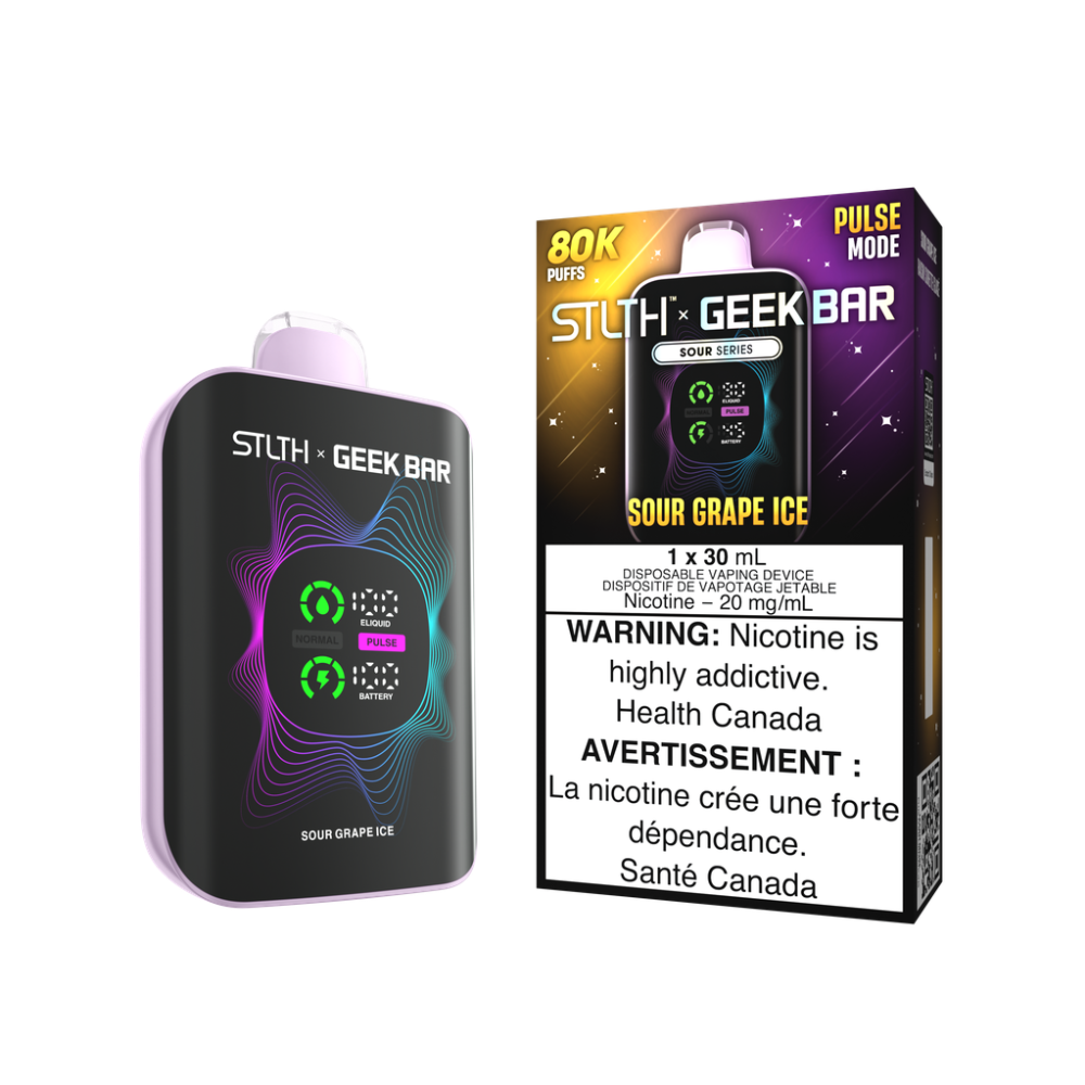 Stlth x Geek Bar 80K Disposable vape - Sour Grape Ice