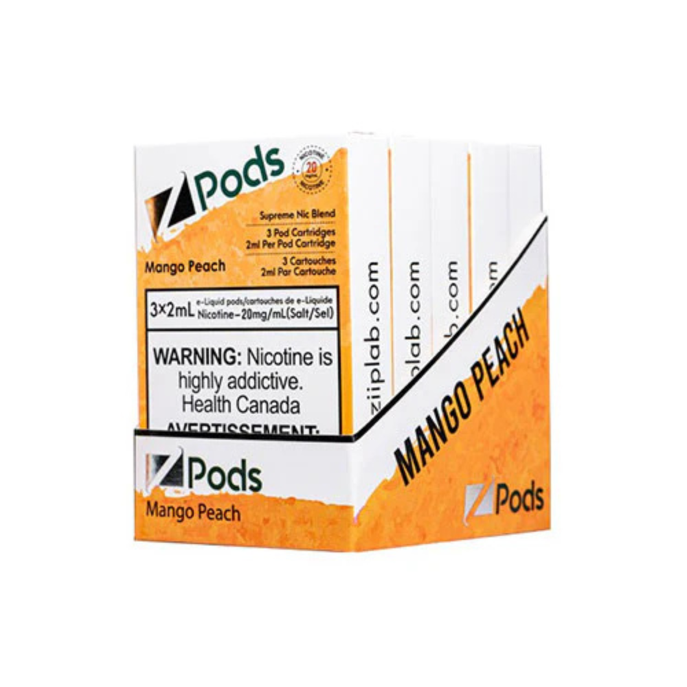 Z Pods 3 x 2mL Pods 400 Puffs - Mango Peach