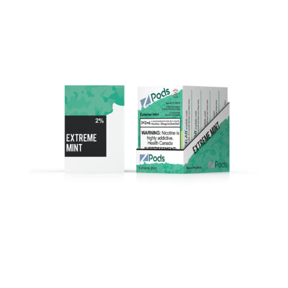 Z Pods 3 x 2mL Pods 400 Puffs - Extreme Mint