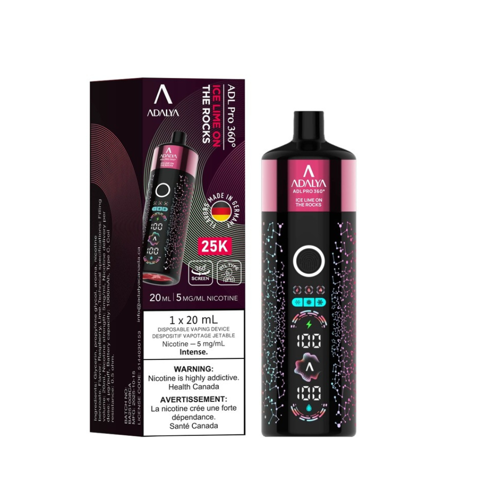Adalya Pro 360 25K Disposable Shisha Vape - 20ml -5mg  89 Vape Shop