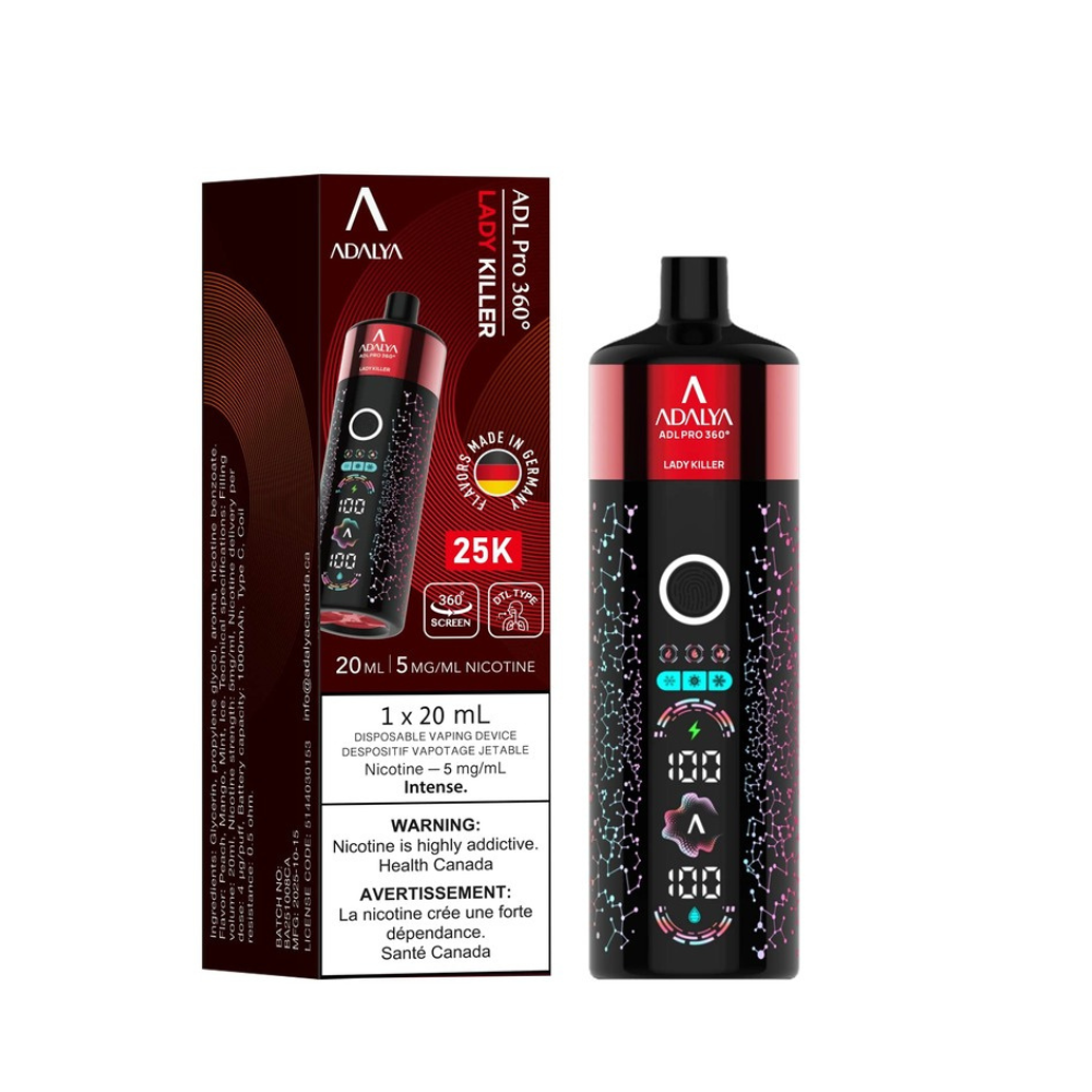 Adalya Pro 360 25K Disposable Shisha Vape - 20ml -5mg  89 Vape Shop