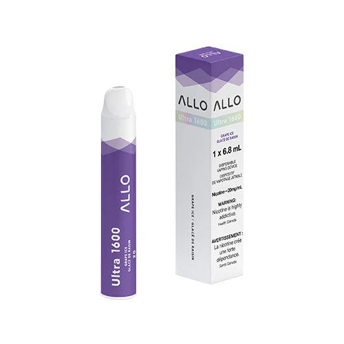 ALLO Ultra 1600 Disposable Vape - Grape Ice - 1600 Puffs - 6ml