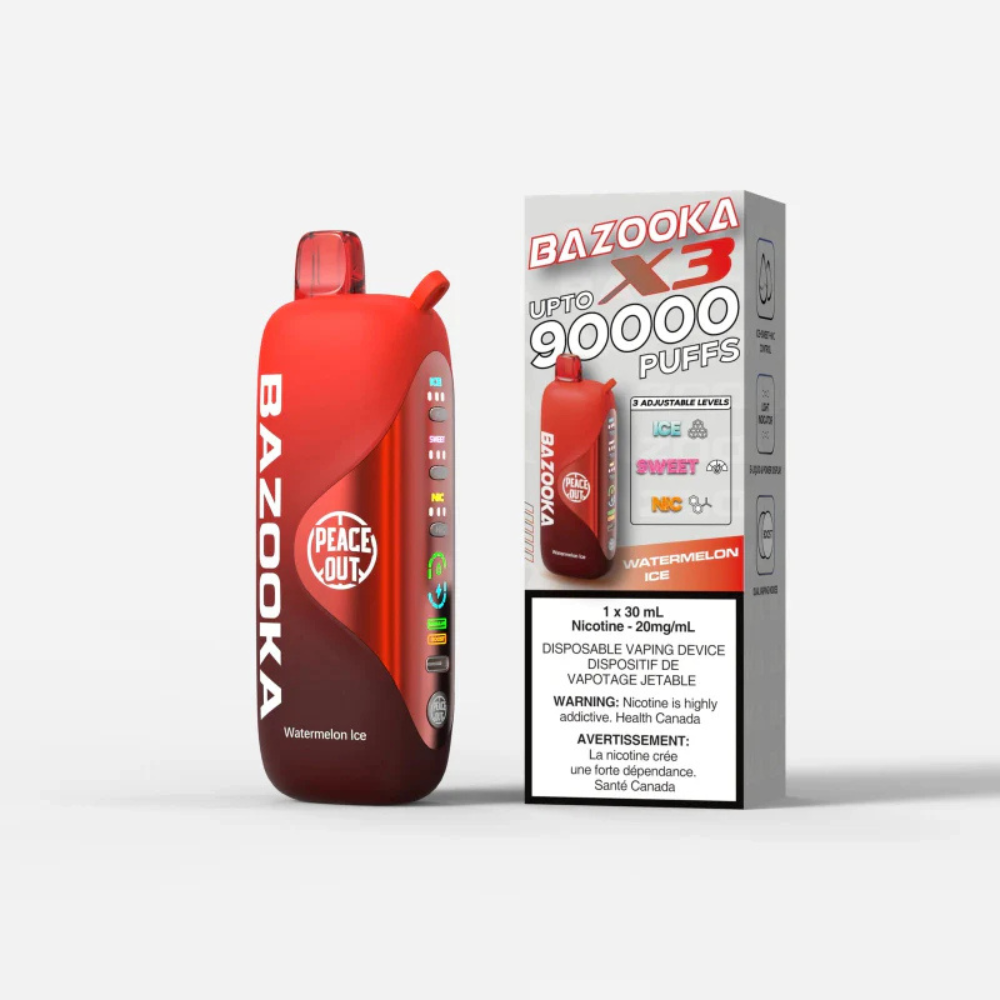 Bazooka X3 Disposable Vape - 90K Puffs - 30ml