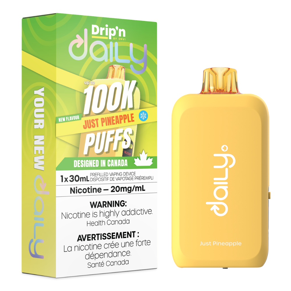 Drip'n Daily Disposable Vape - 100K Puffs - 30mL - Just Pineapple