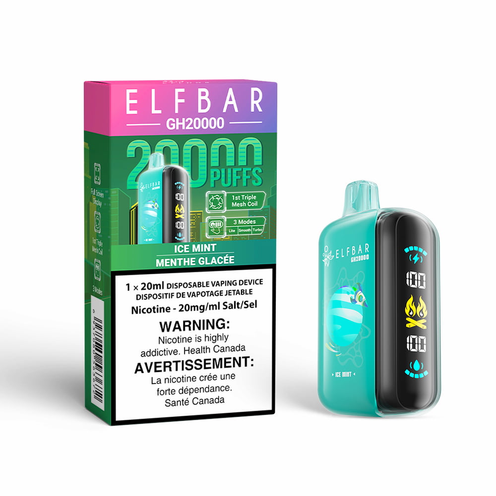 Elf Bar GH20000 Ice Mint 20000 Puffs 20 mL 20 mg 89 Vape Shop Elf Bar GH20000 Ice Mint 20000 Puffs 20 mL 20 mg 89 Vape Shop