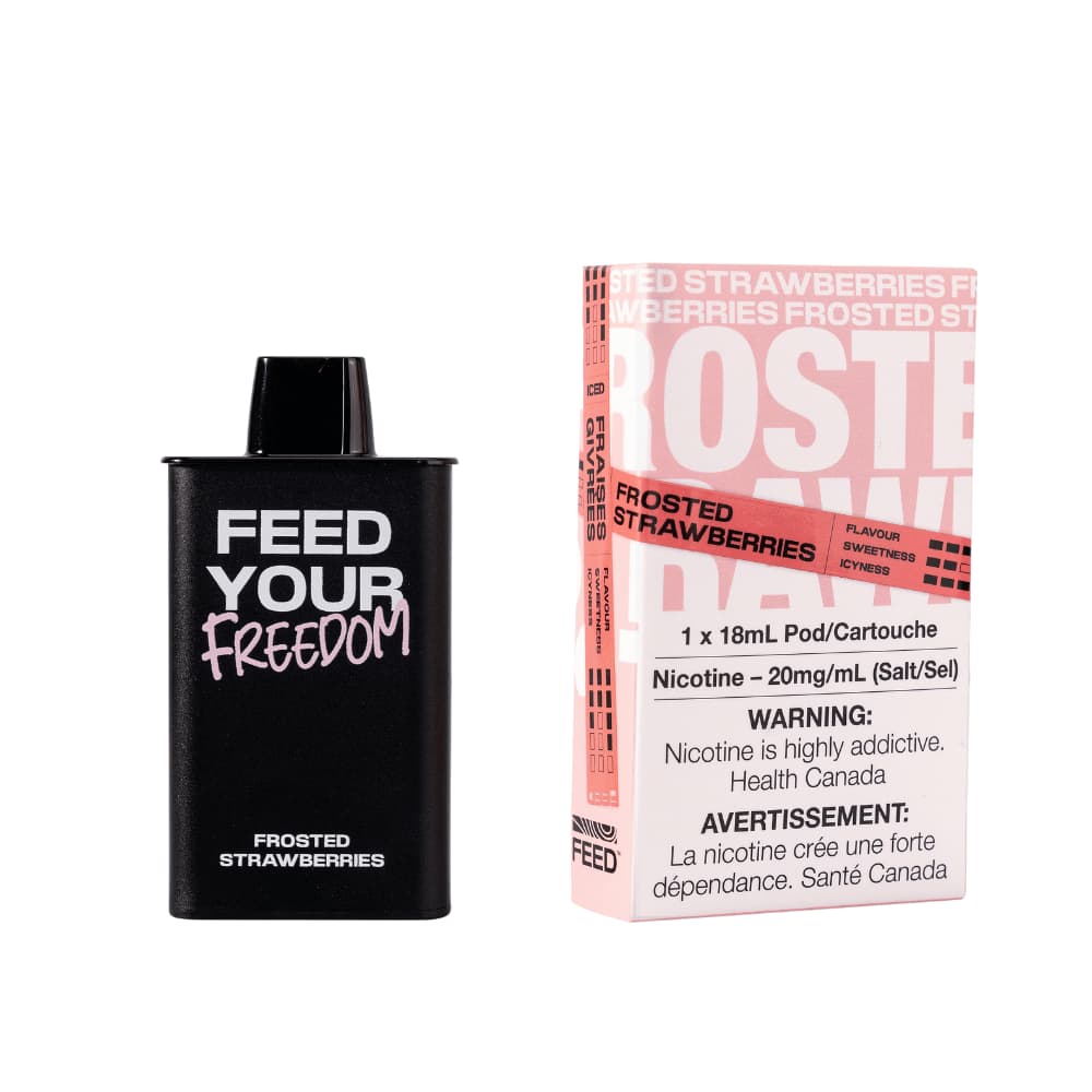 Feed Pod System Frosted Strawberries 9000 Puffs 20mg