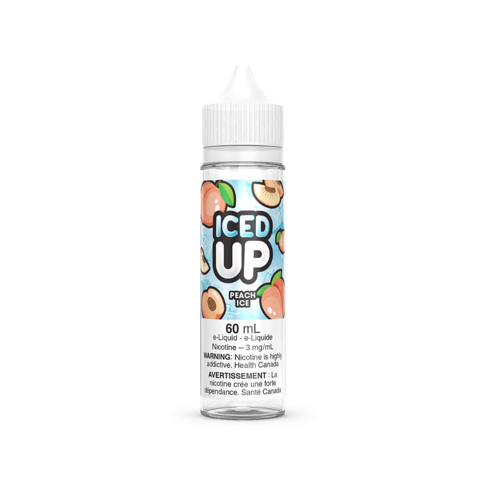 Iced Up Peach Ice E-Liquid 60mL Nic Free