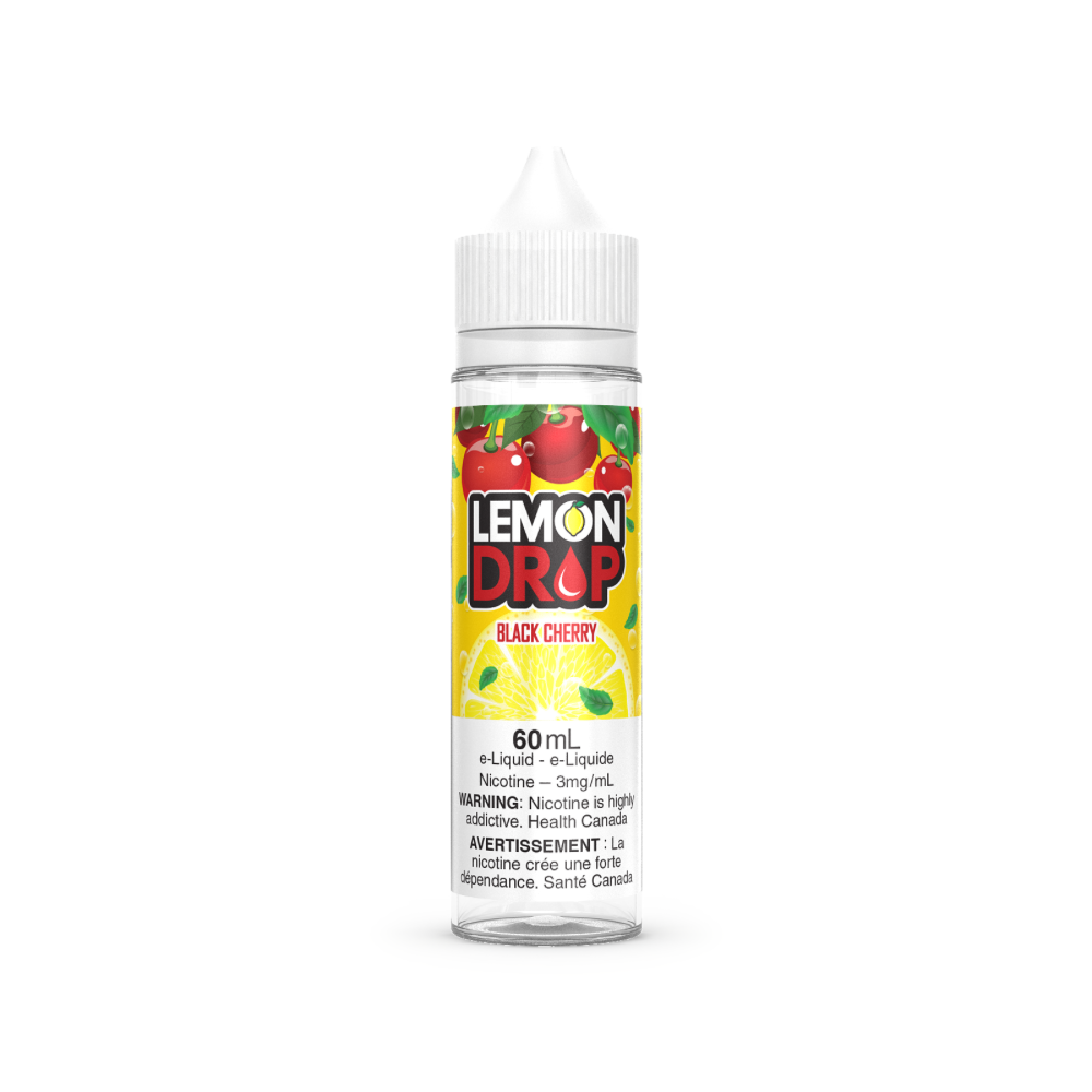 Lemon Drop Vape Juice Freebase 60mL - Black Cherry
