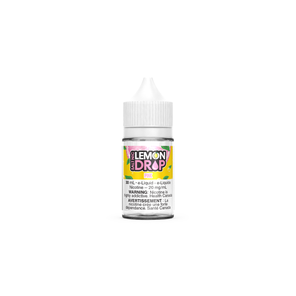 Lemon Drop Vape Juice Salt 30mL - Pink