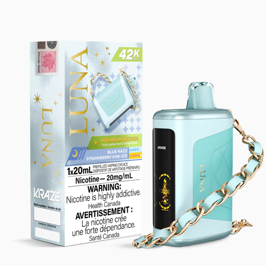 Kraze Luna 42K Puffs – Blue Razz Strawberry Kiwi Ice