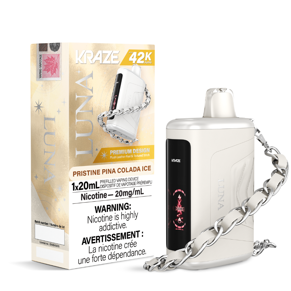 Kraze Luna 42K Puffs - Pristine Pina Colada Ice