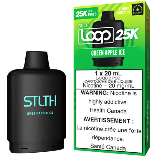 STLTH 25k Loop Pre-filled Vape Pod - Green Apple Ice