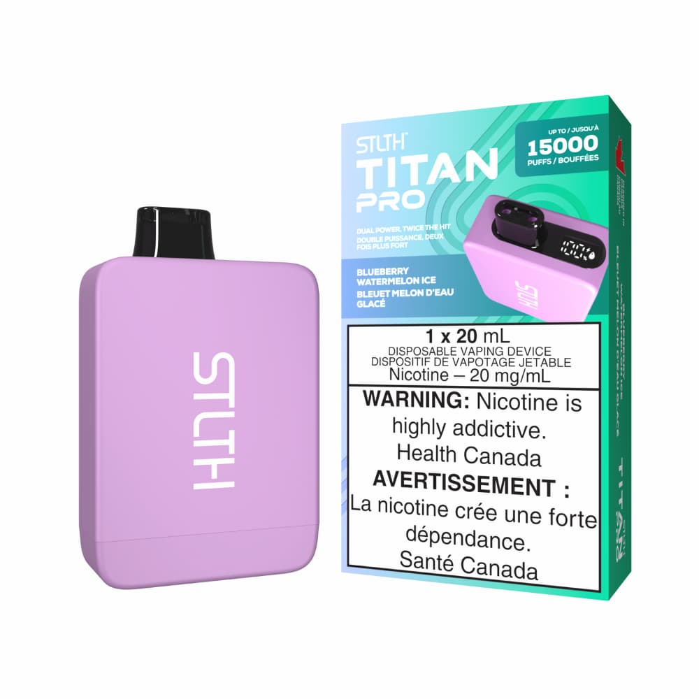 STLTH TITAN PRO Blueberry Watermelon Ice 15000 Puffs 20mg