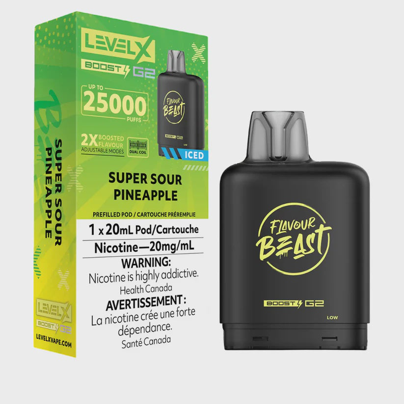 Level X Flavour Beast Boost G2 - Super Sour Pineapple