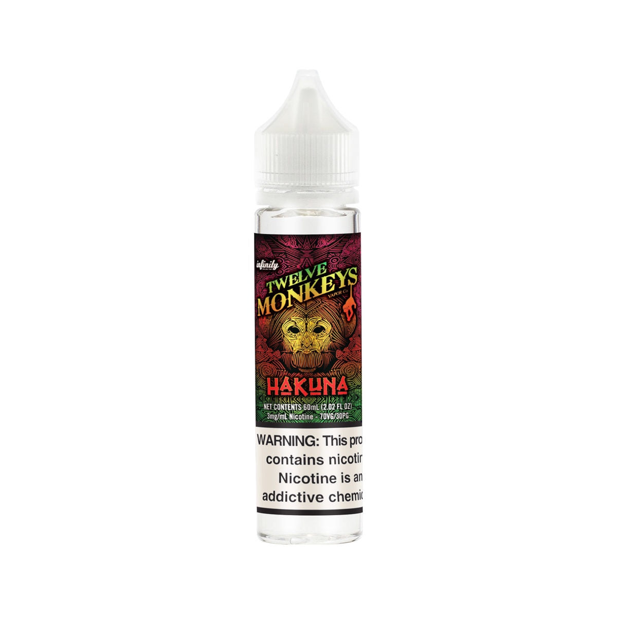 Twelve Monkeys Hakuna E-Liquid 60mL 3 mg