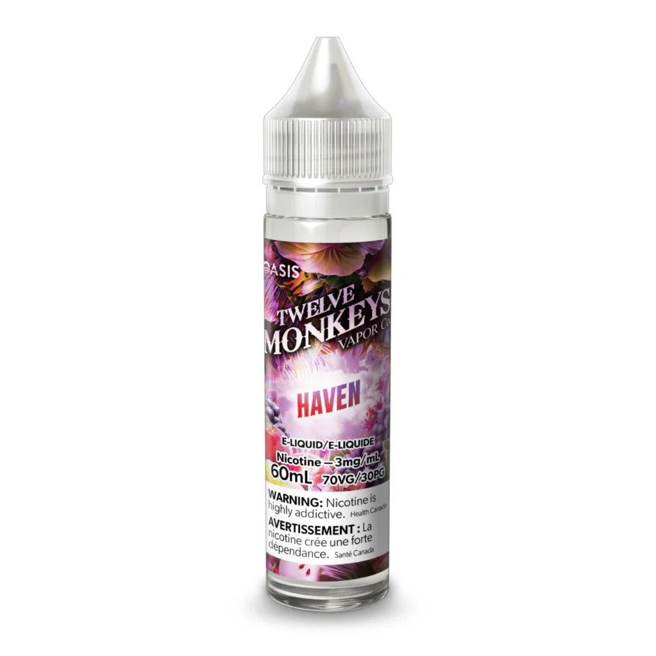 Twelve Monkeys Haven E-Liquid 60mL 3 mg