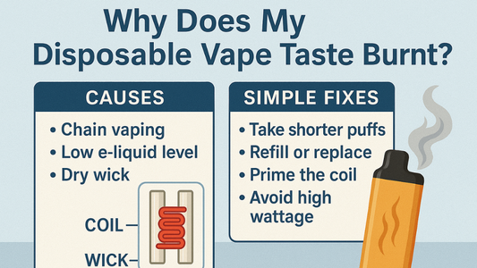 Why Does My Disposable Vape Taste Burnt? Causes and Simple Fixes