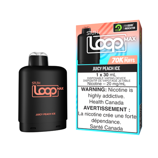 STLTH 70k Loop Max Pre-filled Vape Pod - Juicy Peach Ice