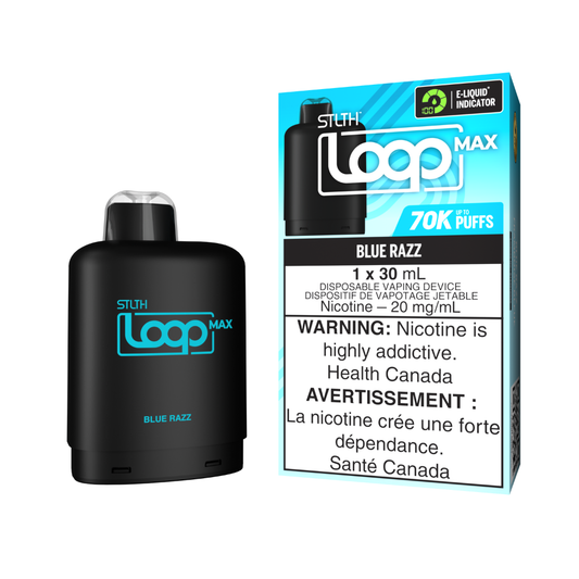 STLTH 70k Loop Max Pre-filled Vape Pod - Blue Razz