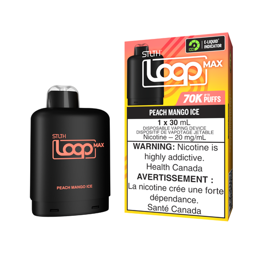STLTH 70k Loop Max Pre-filled Vape Pod - Peach Mango Ice