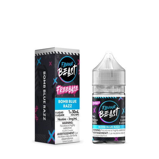 Flavour Beast Freebase Vape Juice 30mL 3mg - Bomb Blue Razz