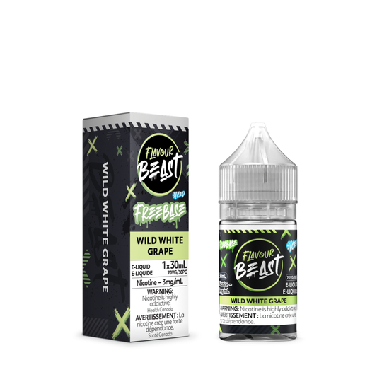 Flavour Beast Freebase Vape Juice 30mL 3mg - Wild White Grape Iced