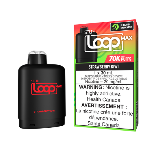 STLTH 70k Loop Max Pre-filled Vape Pod - Strawberry Kiwi