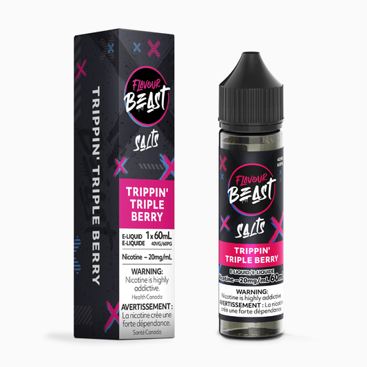 Flavour Beast Salts Vape Juice 60mL 20mg - Trippin' Triple Berry