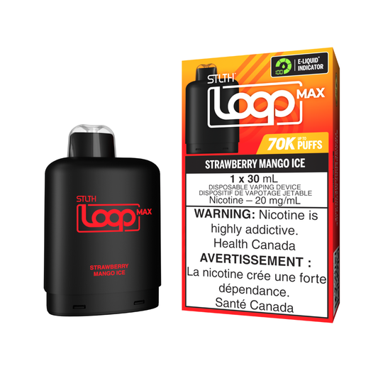STLTH 70k Loop Max Pre-filled Vape Pod - Strawberry Mango Ice