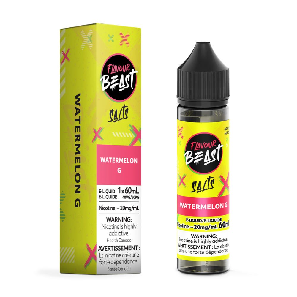 Flavour Beast Salts Vape Juice 60mL 20mg - Watermelon G