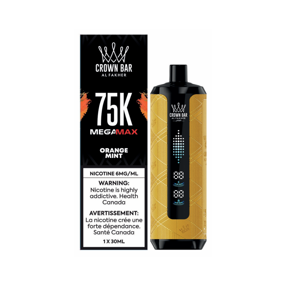 Al Fakher Crown Bar Mega Max 75k Disposable Vape - Orange Mint