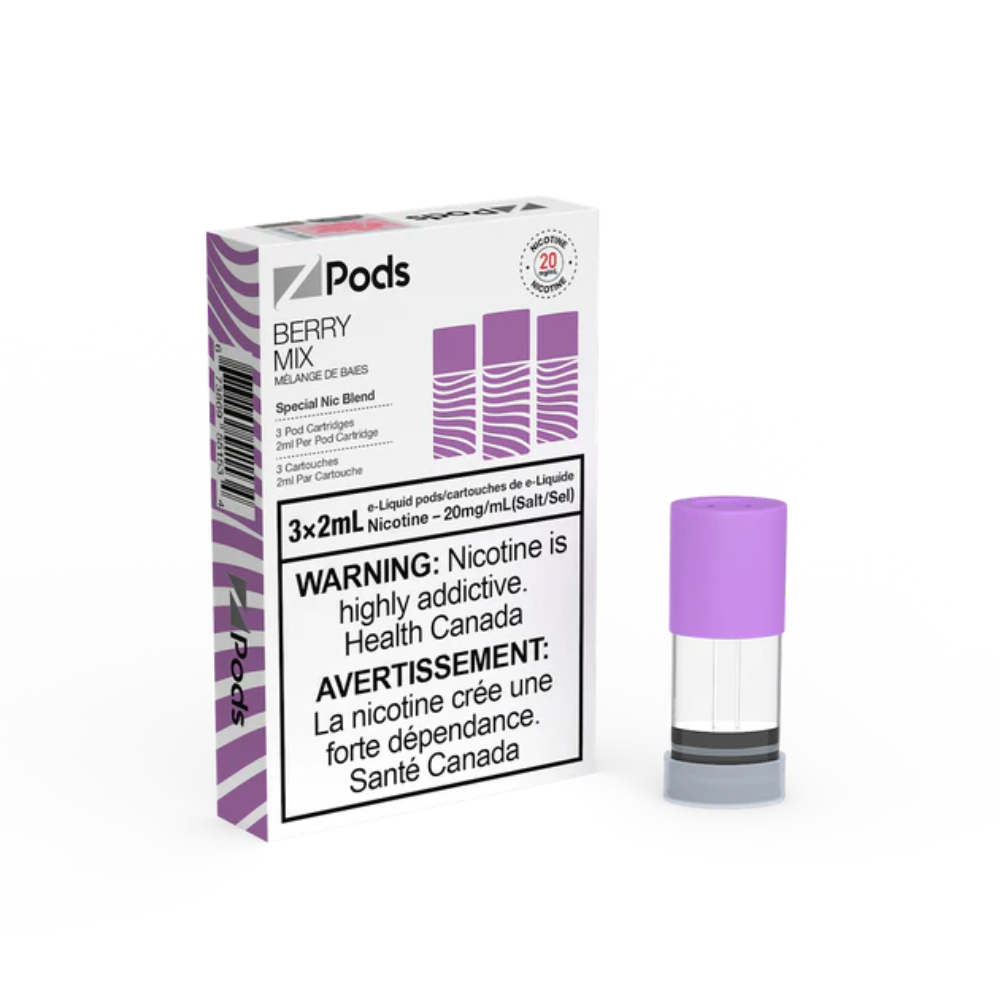 Z Pods 3 x 2mL Pods 400 Puffs - Berry Mix