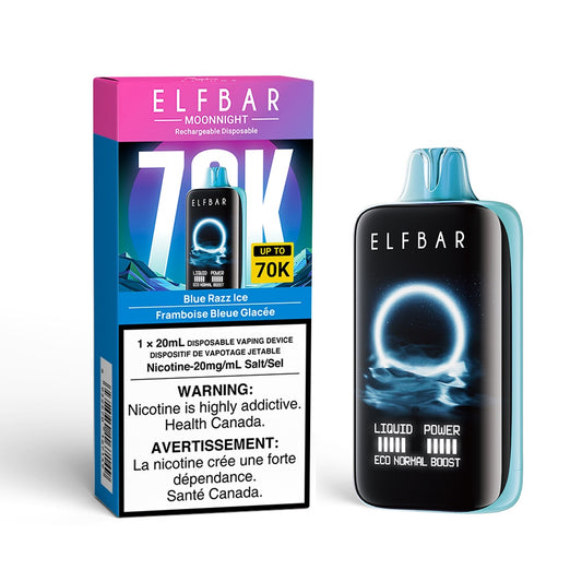 Elf Bar Moon Night 70k Disposable Vape - Blue Razz Ice
