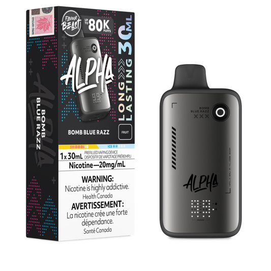 Flavour Beast Alpha  Disposable Vape - 80K Puffs - Bomb Blue Razz