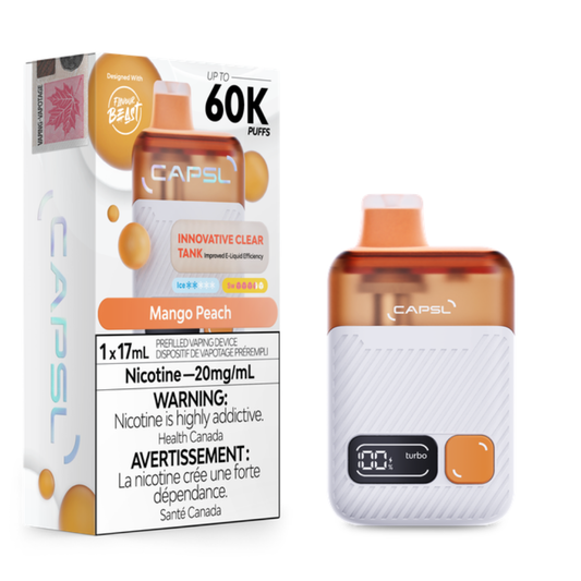 CAPSL 60K By Flavour Beast - Mango Peach